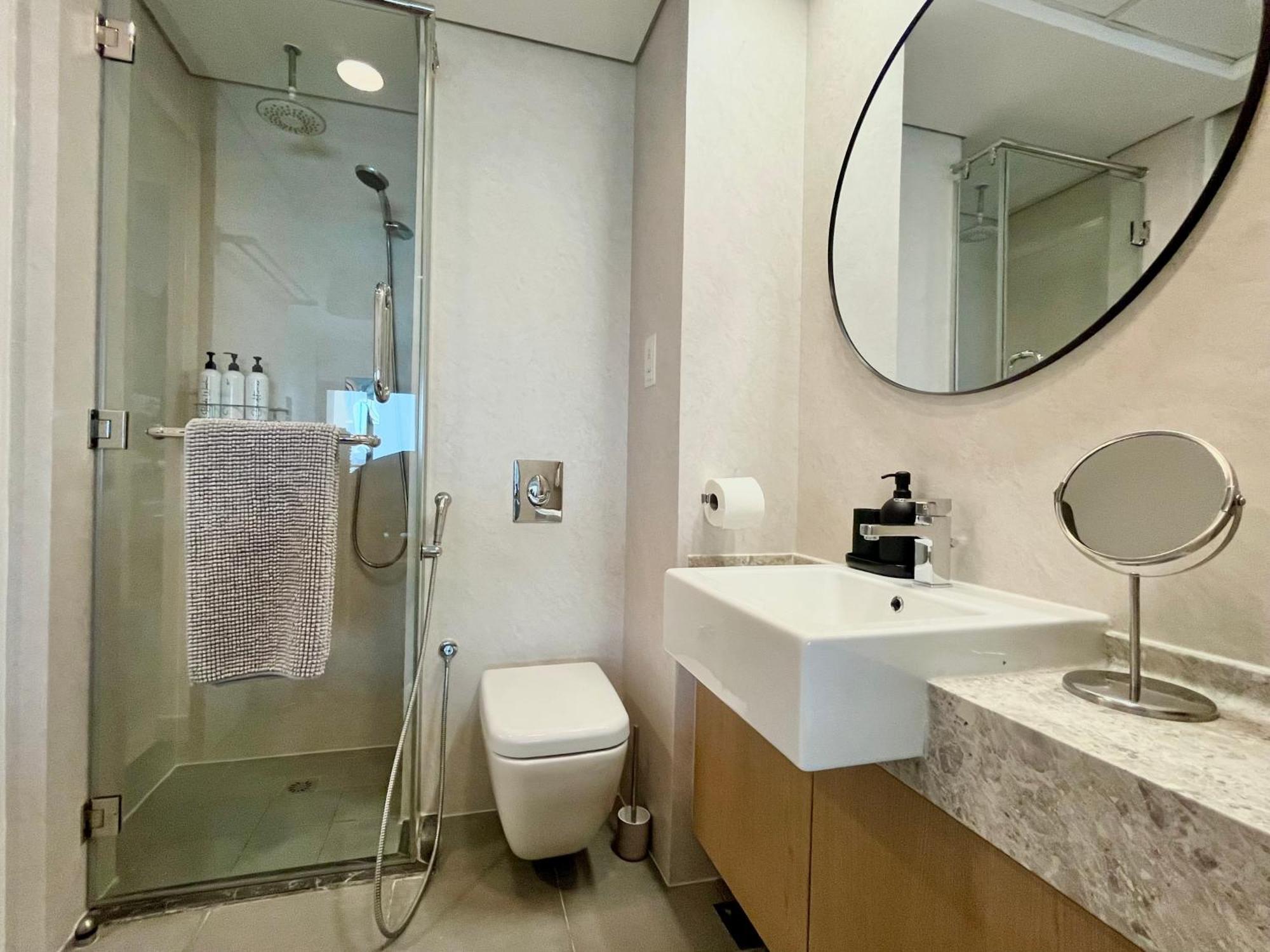 דובאי Palm Jumeirah Upgraded & Cozy Boutique Apartment מראה חיצוני תמונה