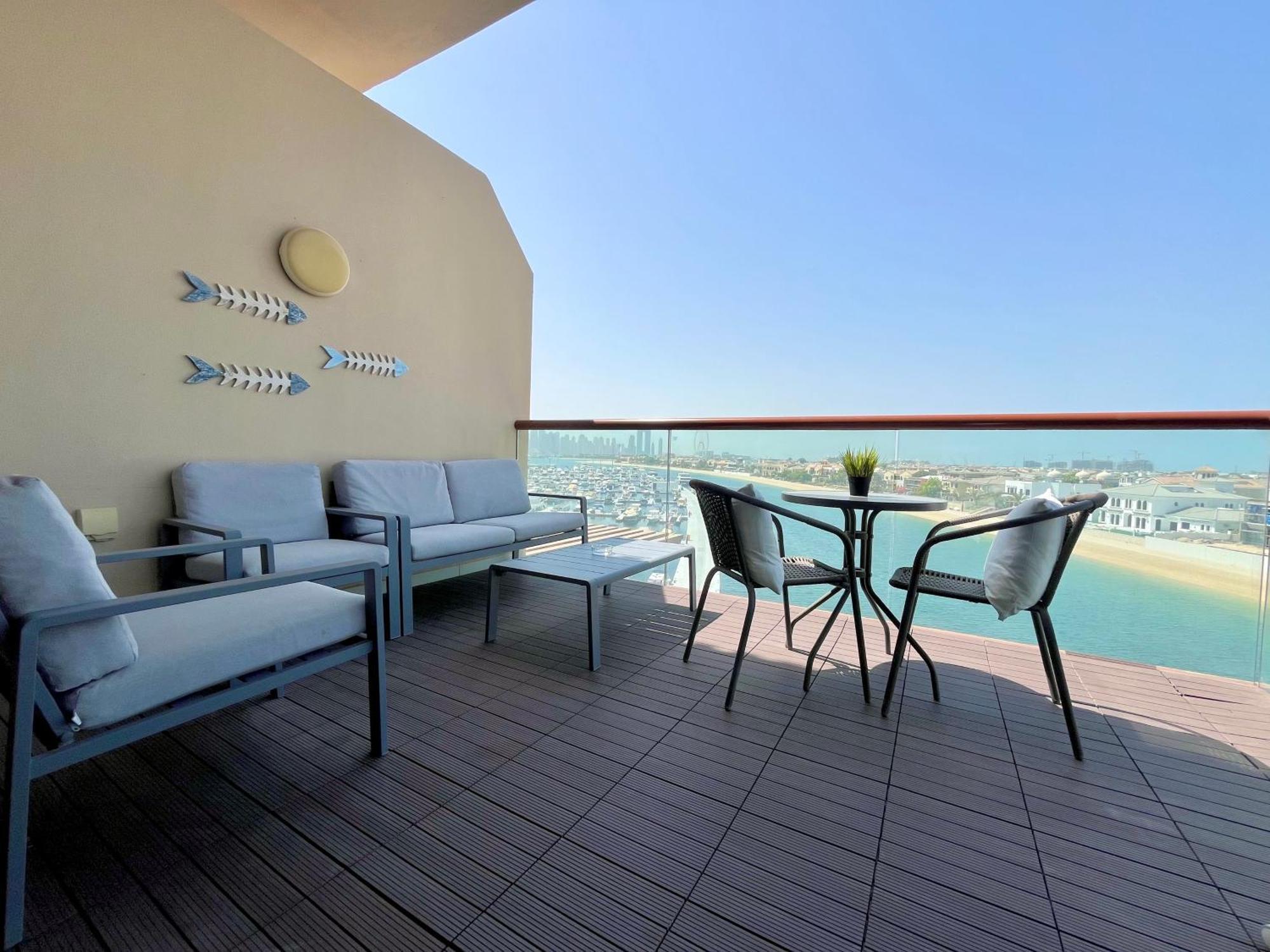 דובאי Palm Jumeirah Upgraded & Cozy Boutique Apartment מראה חיצוני תמונה