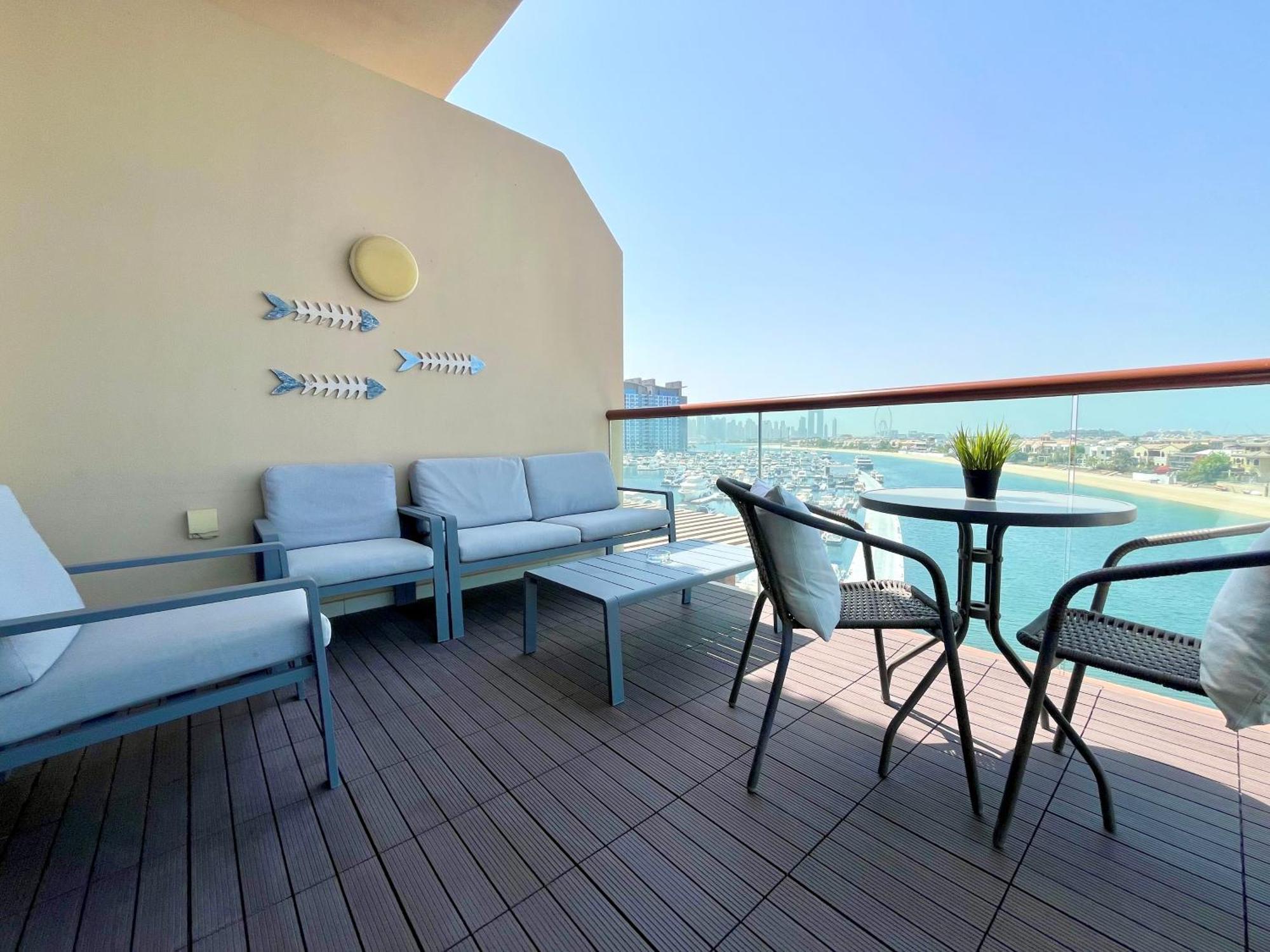 דובאי Palm Jumeirah Upgraded & Cozy Boutique Apartment מראה חיצוני תמונה